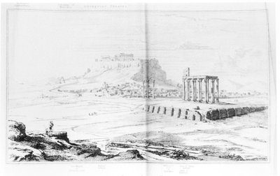 South View of the Acropolis, Athens, from the Left Bank of the Ilissus, from 